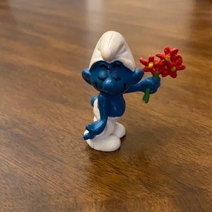 Vintage Lover Smurf Red Flower